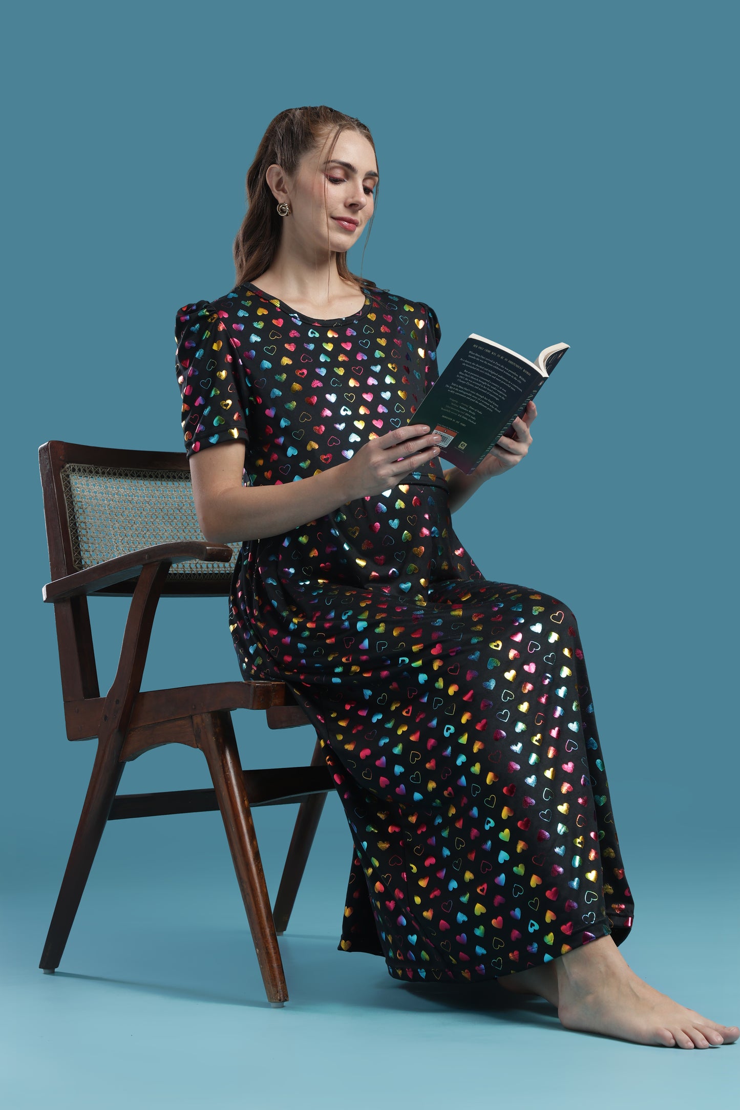 ZIPLESS MATERNITY WEAR | PUFFSLEEVE | SPUN | HEART SPARKLE