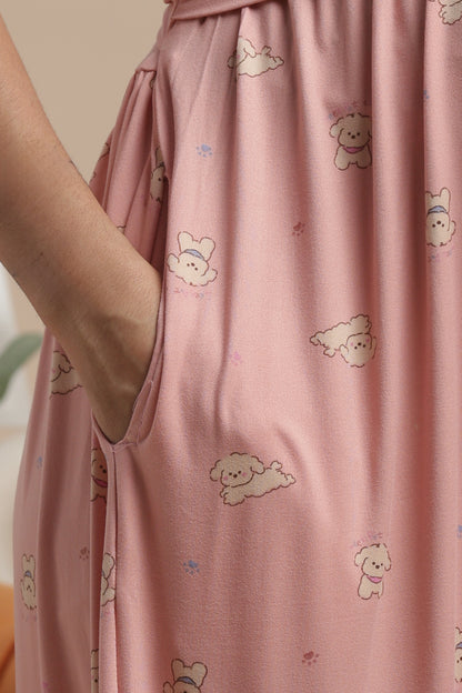 ZIPLESS MATERNITY WEAR | PUFF SLEEVE | SPUN COTTON| COZY BLUS