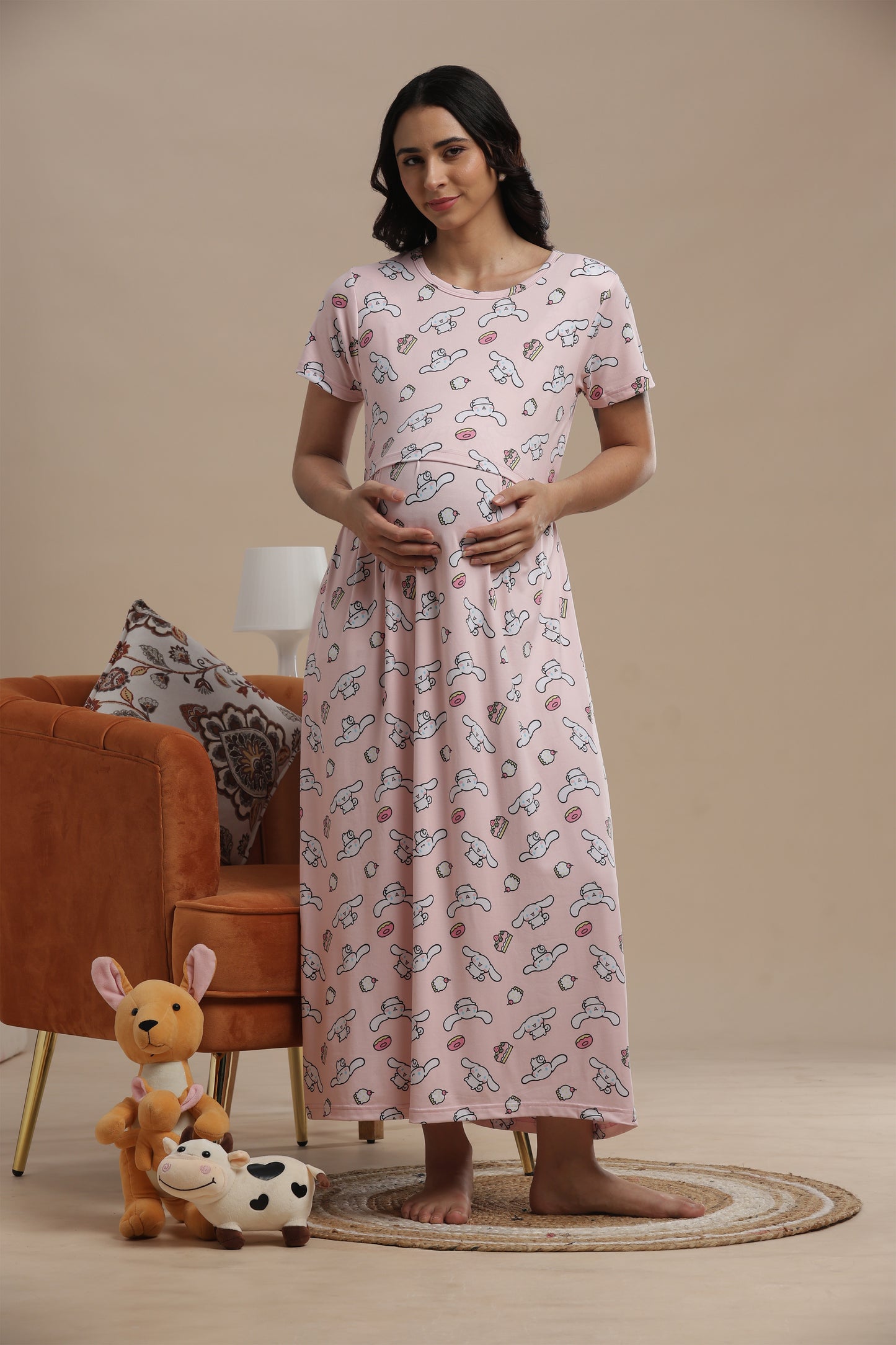 ZIPLESS MATERNITY WEAR | PUFF SLEEVE | SPUN COTTON| SUGARCLOUD MAMA