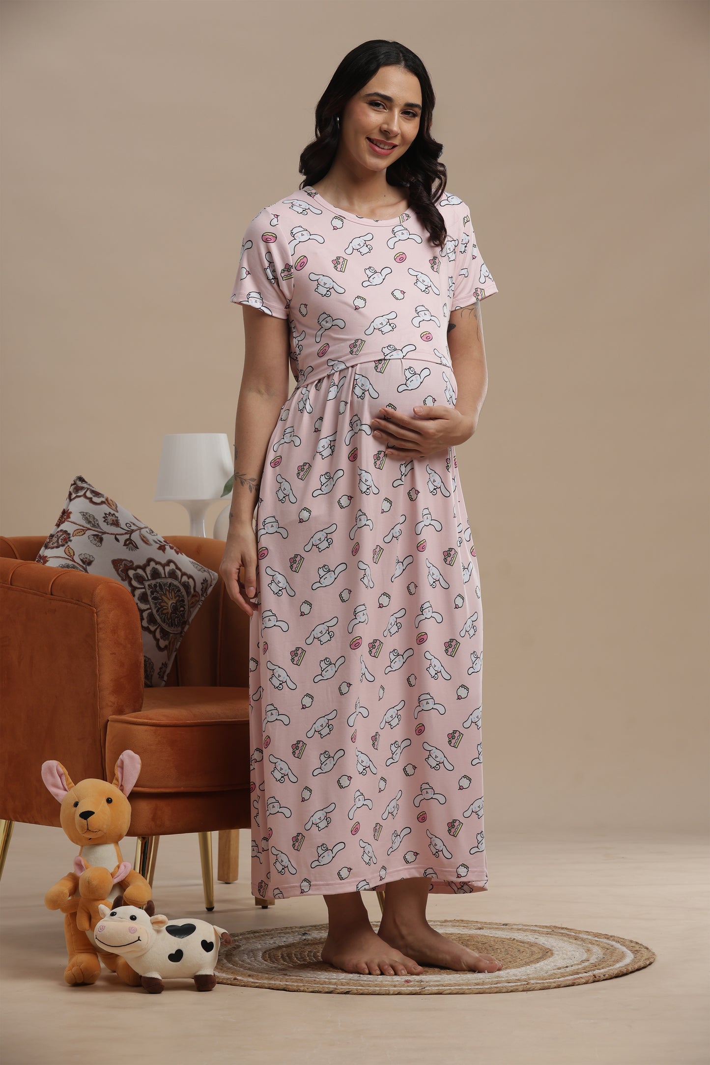ZIPLESS MATERNITY WEAR | PUFF SLEEVE | SPUN COTTON| SUGARCLOUD MAMA