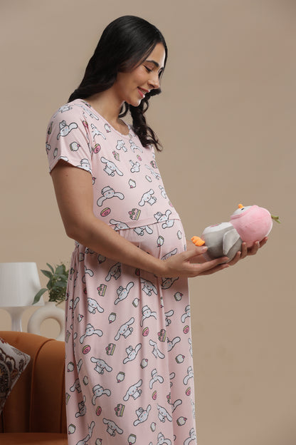 ZIPLESS MATERNITY WEAR | PUFF SLEEVE | SPUN COTTON| SUGARCLOUD MAMA