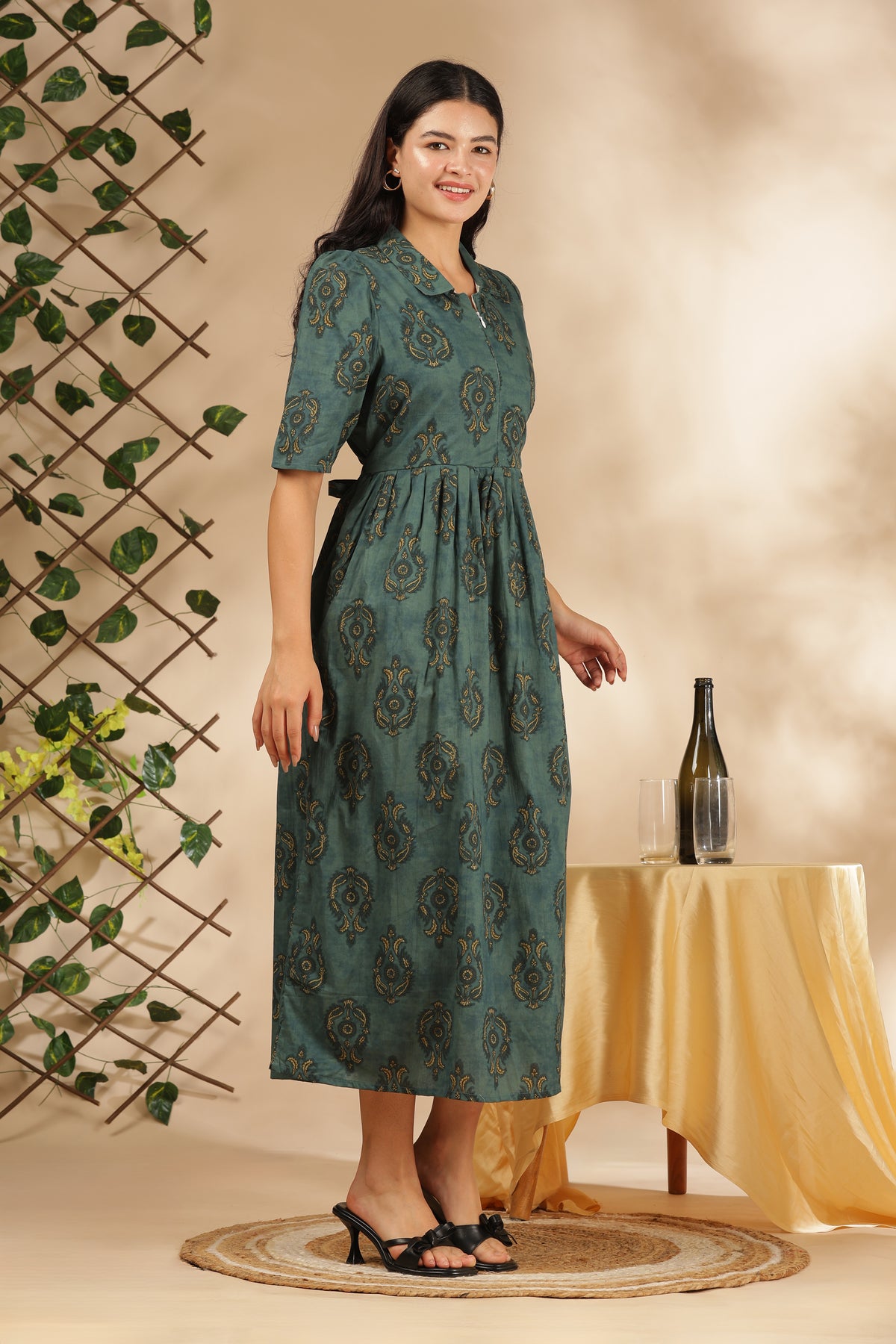 MATERNITY & BEYOND OUTDOORS | 100% COTTON | INVISIBLE SIDE ZIPS | ADJUSTABLE KNOT | TARINI