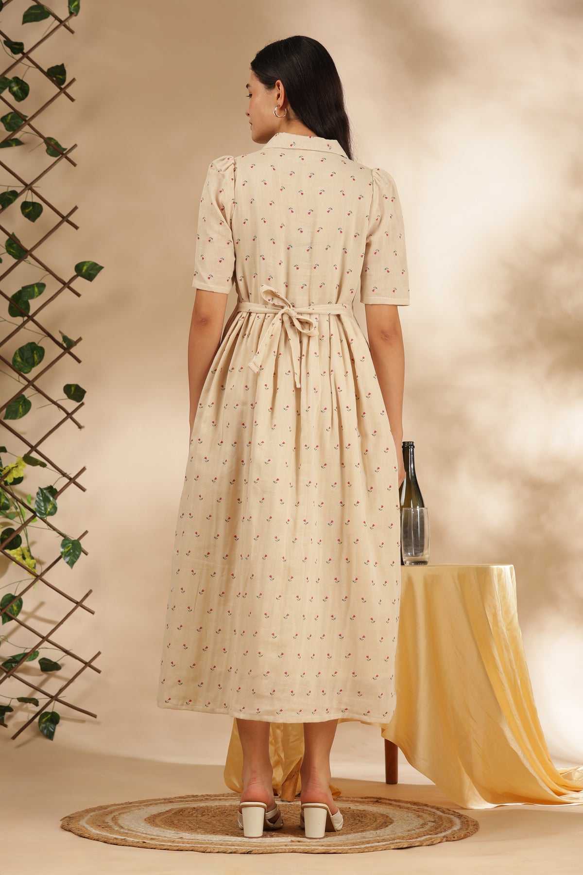 CLOUD SOFT ZIP & GO DRESS| MUSLIN | CENTER ZIP| ADJUSTABLE KNOT |FEEDING FRIENDLY| FLEURIE