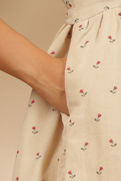 CLOUD SOFT ZIP & GO DRESS| MUSLIN | CENTER ZIP| ADJUSTABLE KNOT |FEEDING FRIENDLY| FLEURIE