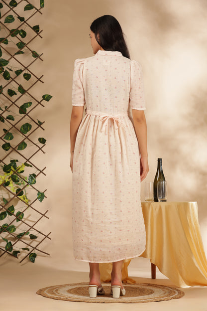 CLOUD SOFT ZIP & GO DRESS| MUSLIN | CENTER ZIP| ADJUSTABLE KNOT |FEEDING FRIENDLY| PONELLE
