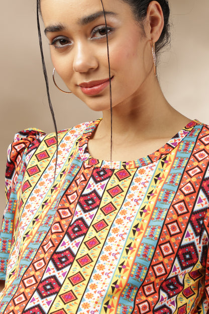 ZIPLESS MATERNITY WEAR | PUFFSLEEVE | SPUN | DESI MOSAIC