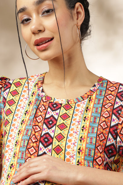 ZIPLESS MATERNITY WEAR | PUFFSLEEVE | SPUN | DESI MOSAIC