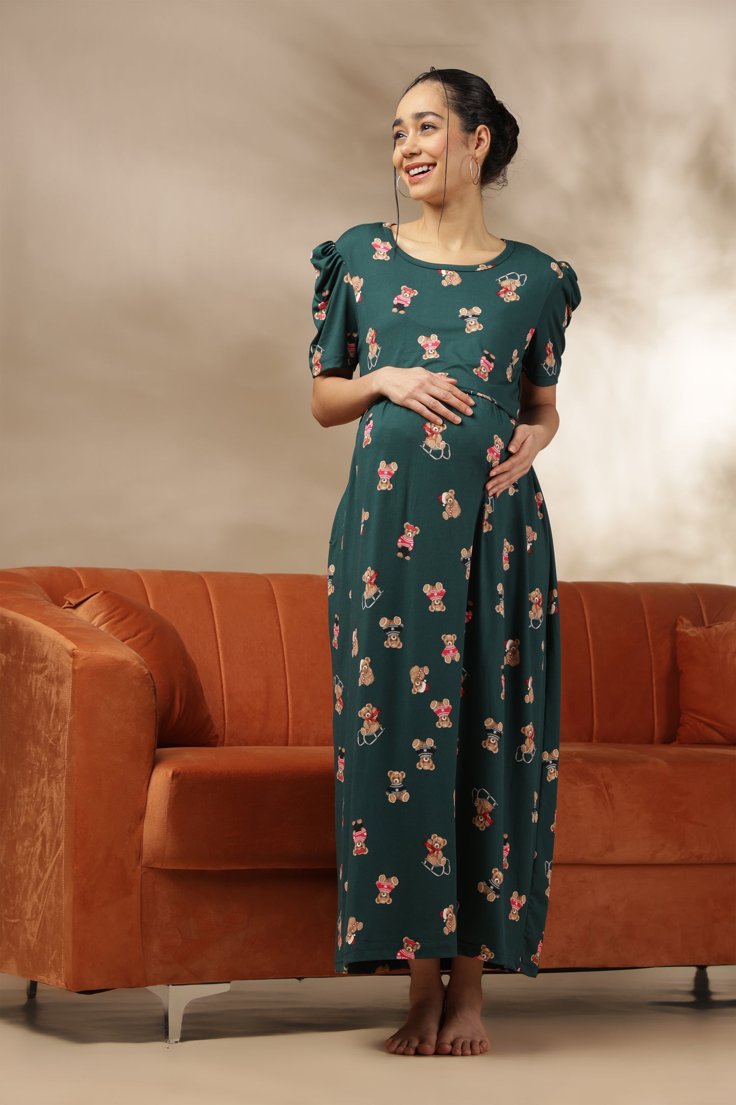 ZIPLESS MATERNITY WEAR | PUFFSLEEVE | SPUN | TEDDY DREAMS