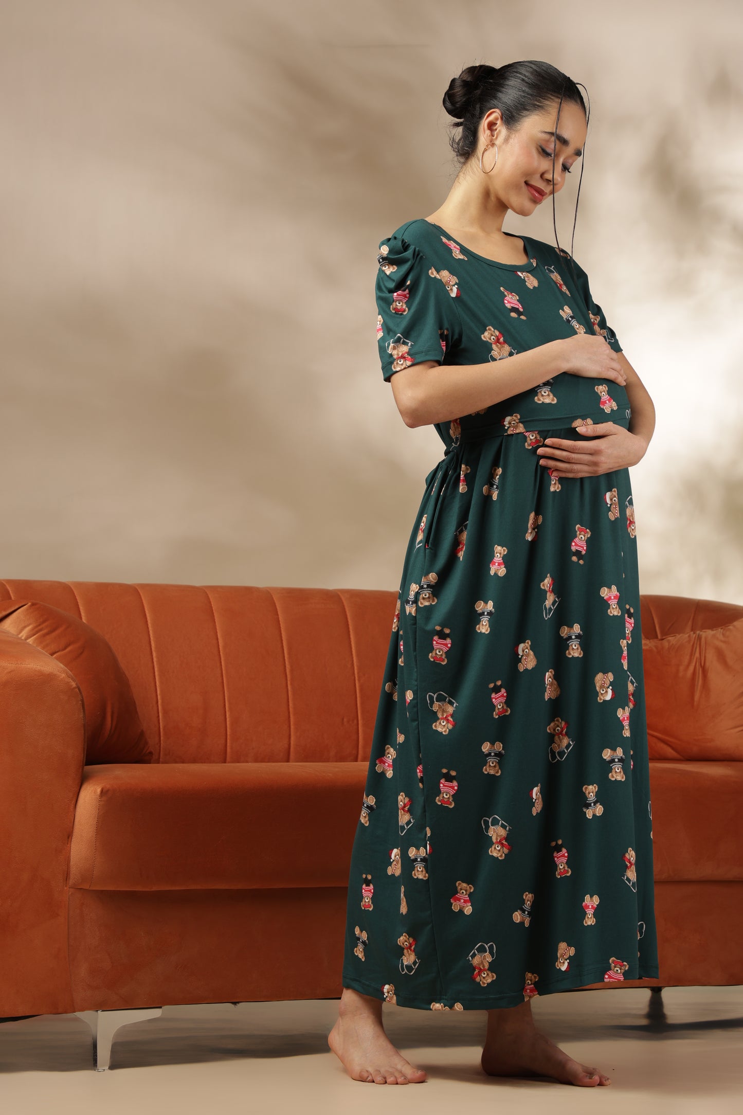 ZIPLESS MATERNITY WEAR | PUFFSLEEVE | SPUN | TEDDY DREAMS