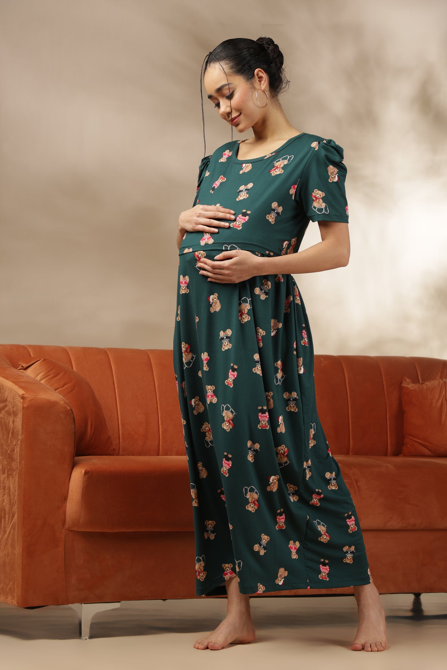 ZIPLESS MATERNITY WEAR | PUFFSLEEVE | SPUN | TEDDY DREAMS