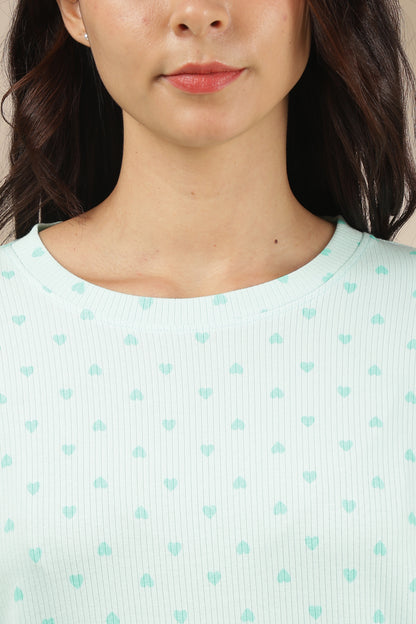 Luxe Long T-Shirt -Ribbed Cotton - Casual Comfort - Pepita