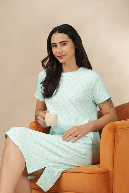 Luxe Long T-Shirt -Ribbed Cotton - Casual Comfort - Pepita