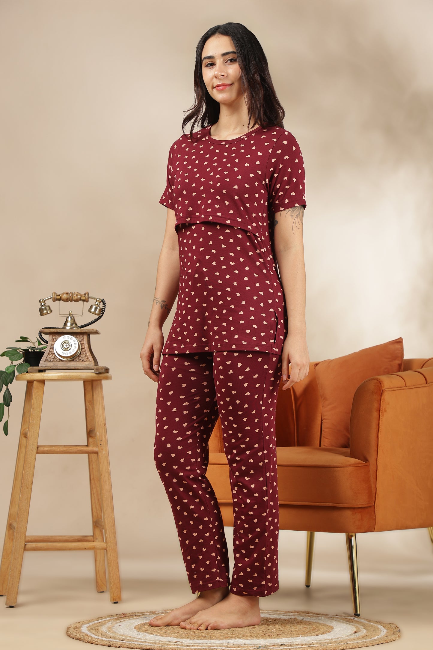 MATERNITY COORDS | ZIPLESS T-SHIRT WITH PANTS |KNITTED COTTON  |INTRODUCTORY PRICE | ADORE