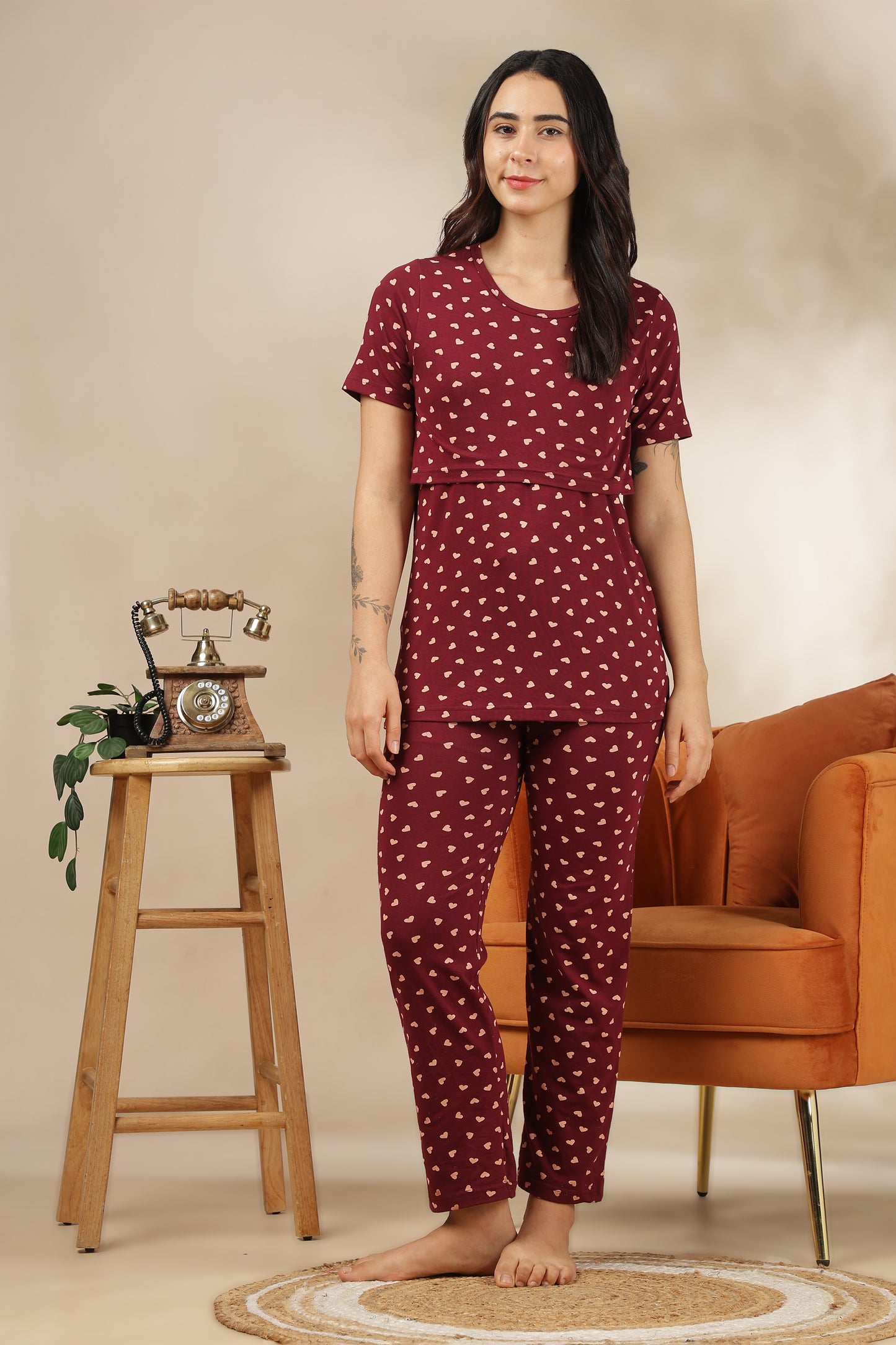 MATERNITY COORDS | ZIPLESS T-SHIRT WITH PANTS |KNITTED COTTON  |INTRODUCTORY PRICE | ADORE