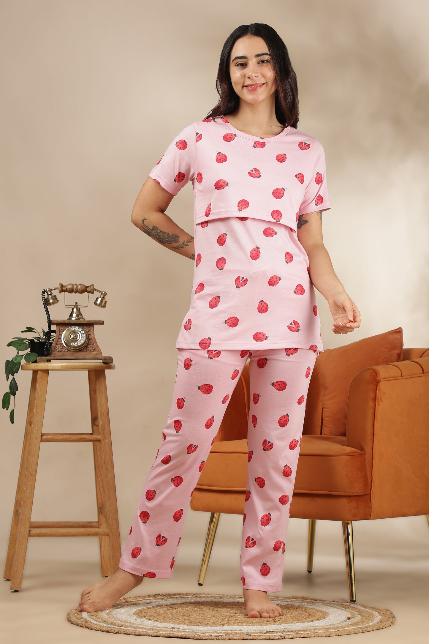 MATERNITY COORDS | ZIPLESS T-SHIRT WITH PANTS |SPUN COTTON  |INTRODUCTORY PRICE | BUGSY
