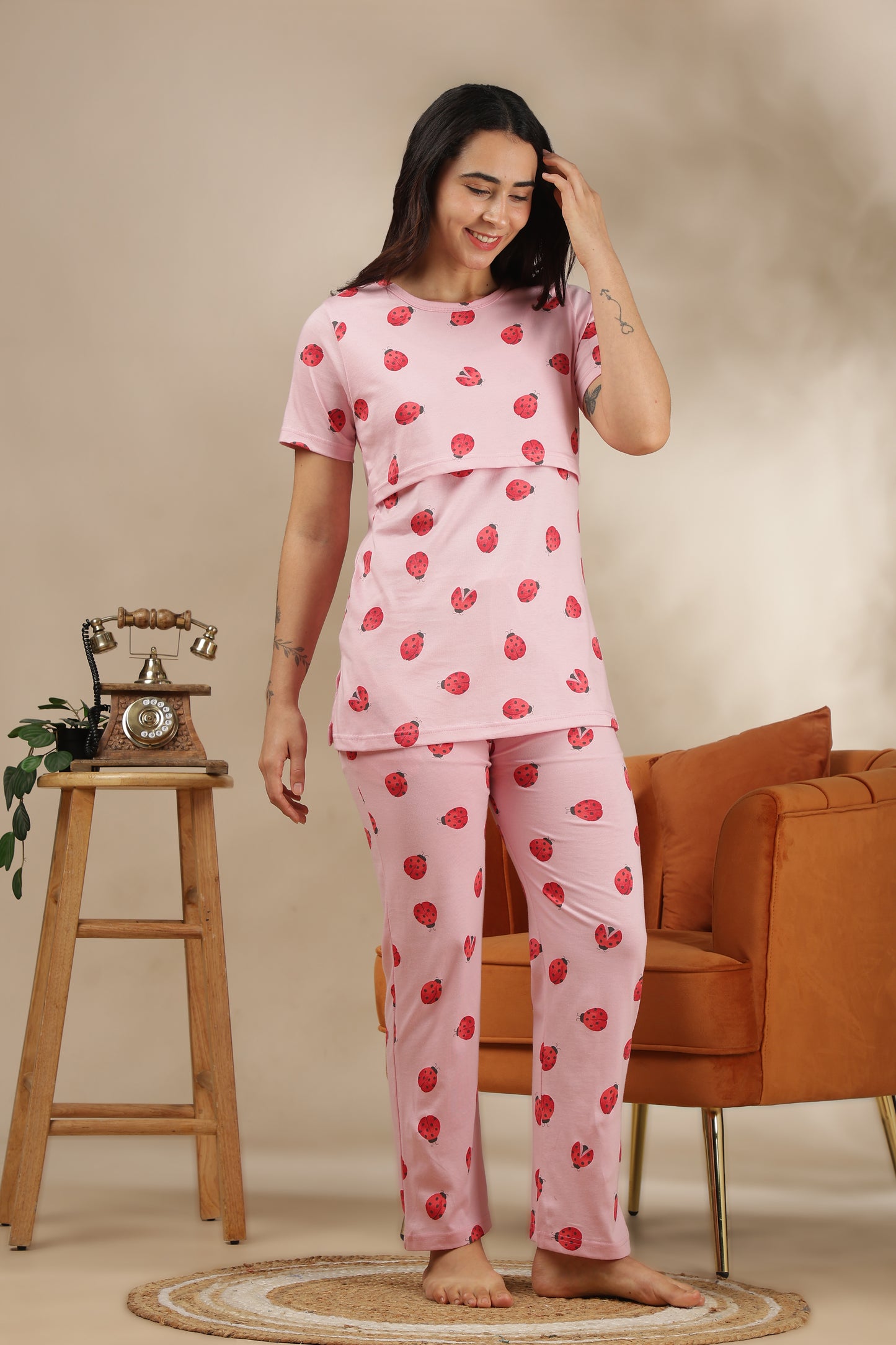 MATERNITY COORDS | ZIPLESS T-SHIRT WITH PANTS |SPUN COTTON  |INTRODUCTORY PRICE | BUGSY