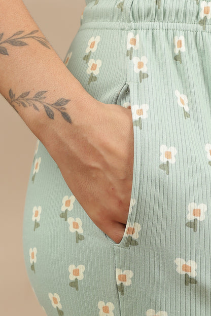 MATERNITY COORDS | ZIPLESS T-SHIRT WITH PANTS |RIBBED COTTON  |INTRODUCTORY PRICE | FLORAE