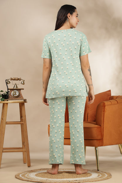 MATERNITY COORDS | ZIPLESS T-SHIRT WITH PANTS |RIBBED COTTON  |INTRODUCTORY PRICE | FLORAE