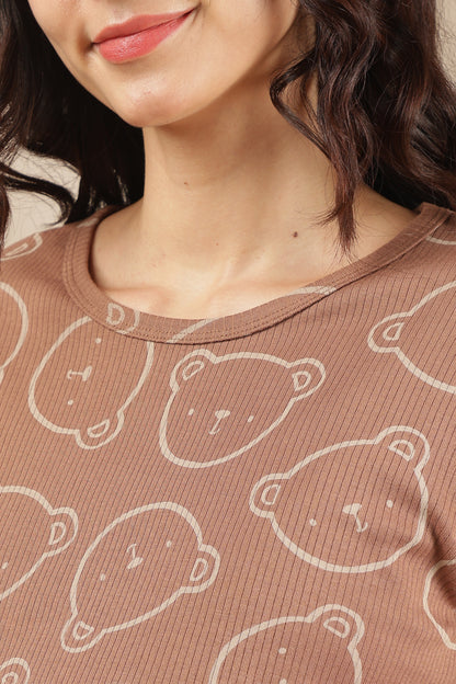 MATERNITY COORDS | ZIPLESS T-SHIRT WITH PANTS |RIBBED COTTON  |INTRODUCTORY PRICE | TEDDY BLISS