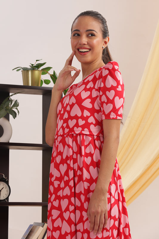 ZIPLESS MATERNITY WEAR | PUFFSLEEVE | SWEETHEART STROLL