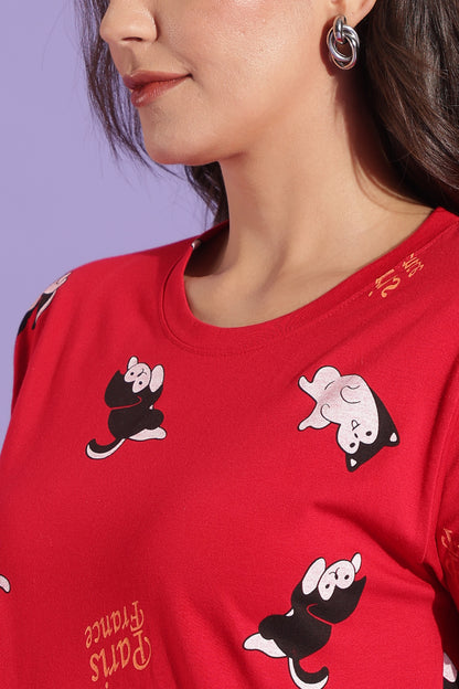 Luxe Long T-Shirt - Casual Comfort - Pawsy