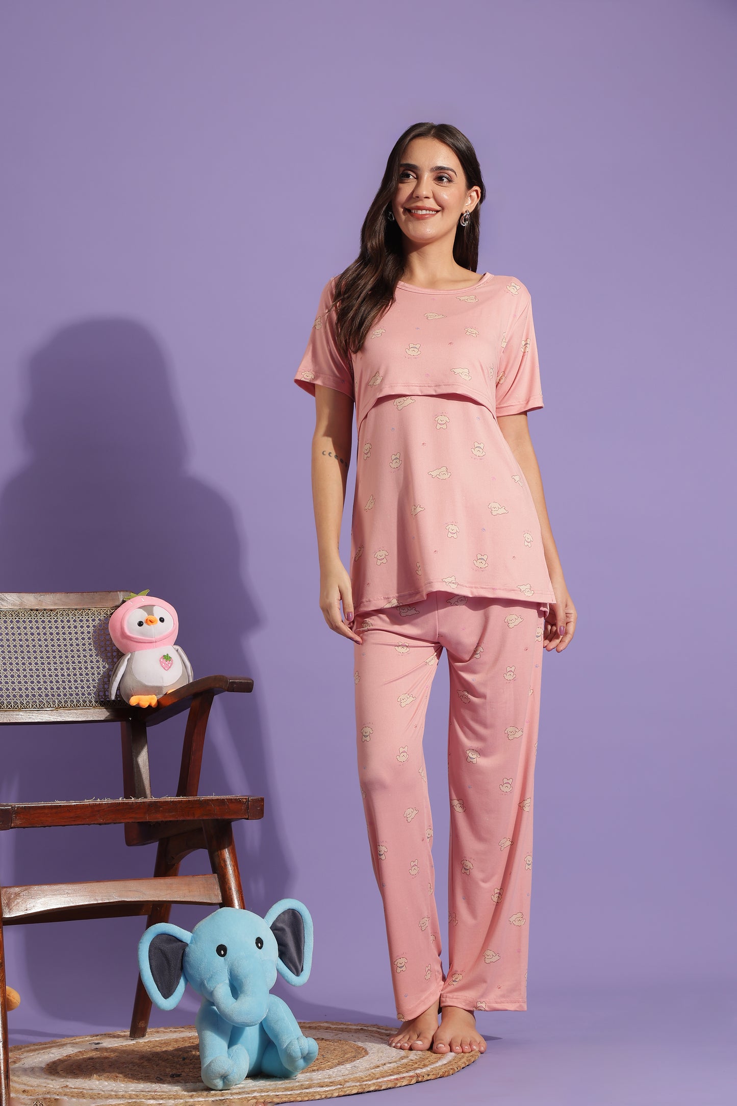MATERNITY COORDS | ZIPLESS T-SHIRT WITH PANTS |SPUN |INTRODUCTORY PRICE | SUGARCLOUD MAMA