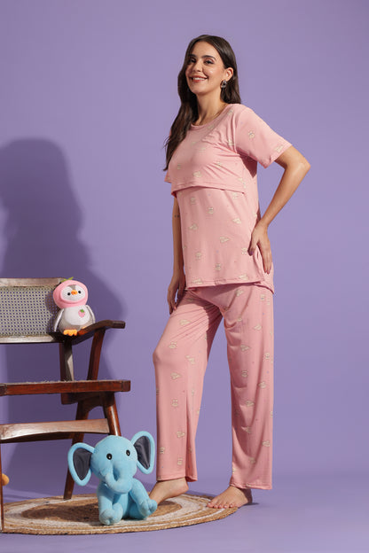 MATERNITY COORDS | ZIPLESS T-SHIRT WITH PANTS |SPUN |INTRODUCTORY PRICE | SUGARCLOUD MAMA