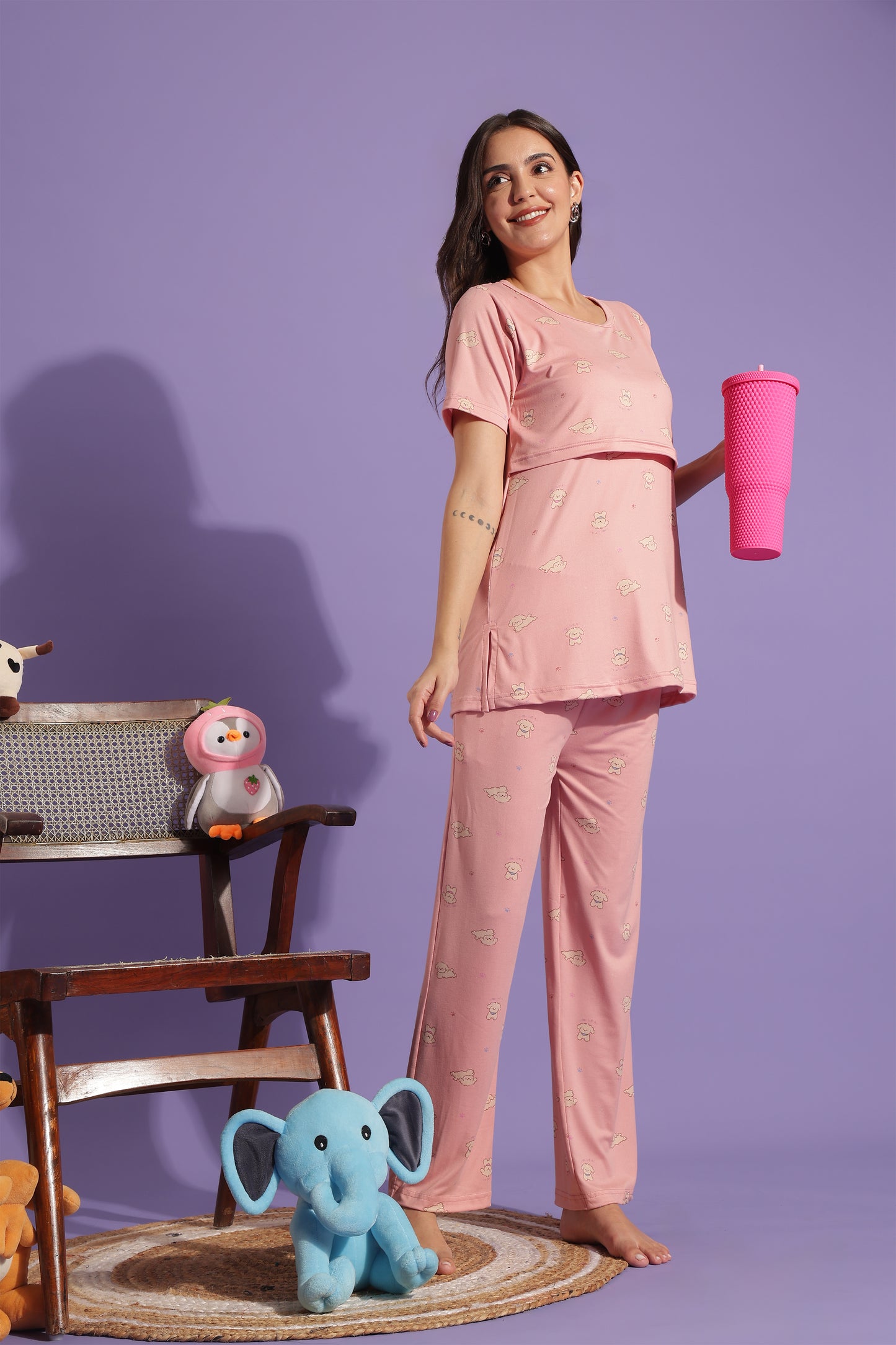 MATERNITY COORDS | ZIPLESS T-SHIRT WITH PANTS |SPUN |INTRODUCTORY PRICE | SUGARCLOUD MAMA