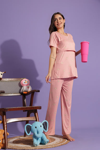 MATERNITY COORDS | ZIPLESS T-SHIRT WITH PANTS |SPUN |INTRODUCTORY PRICE | SUGARCLOUD MAMA