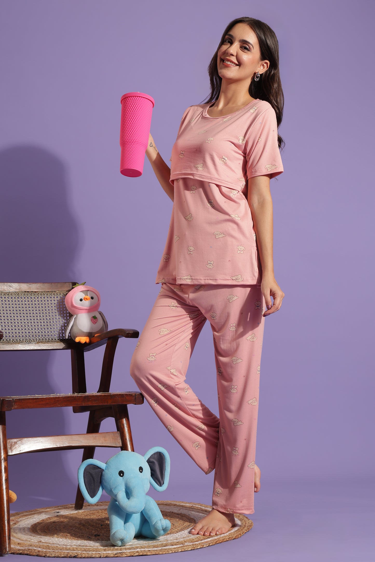 MATERNITY COORDS | ZIPLESS T-SHIRT WITH PANTS |SPUN |INTRODUCTORY PRICE | SUGARCLOUD MAMA