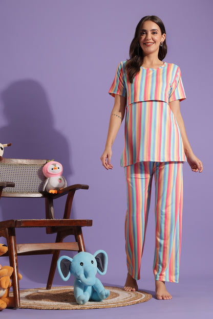 MATERNITY COORDS | ZIPLESS T-SHIRT WITH PANTS |SPUN |INTRODUCTORY PRICE | RAINBOWELLE