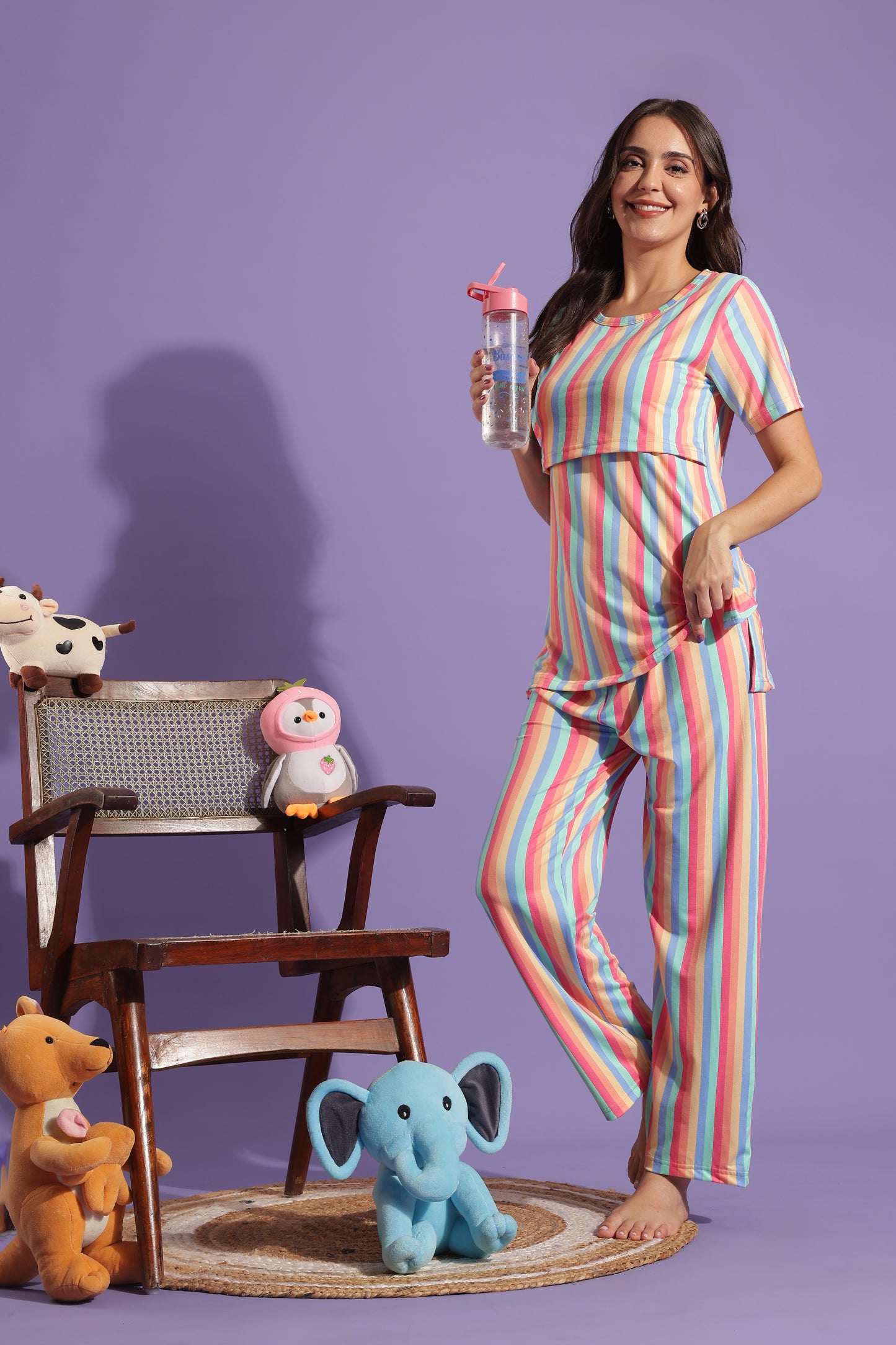 MATERNITY COORDS | ZIPLESS T-SHIRT WITH PANTS |SPUN |INTRODUCTORY PRICE | RAINBOWELLE