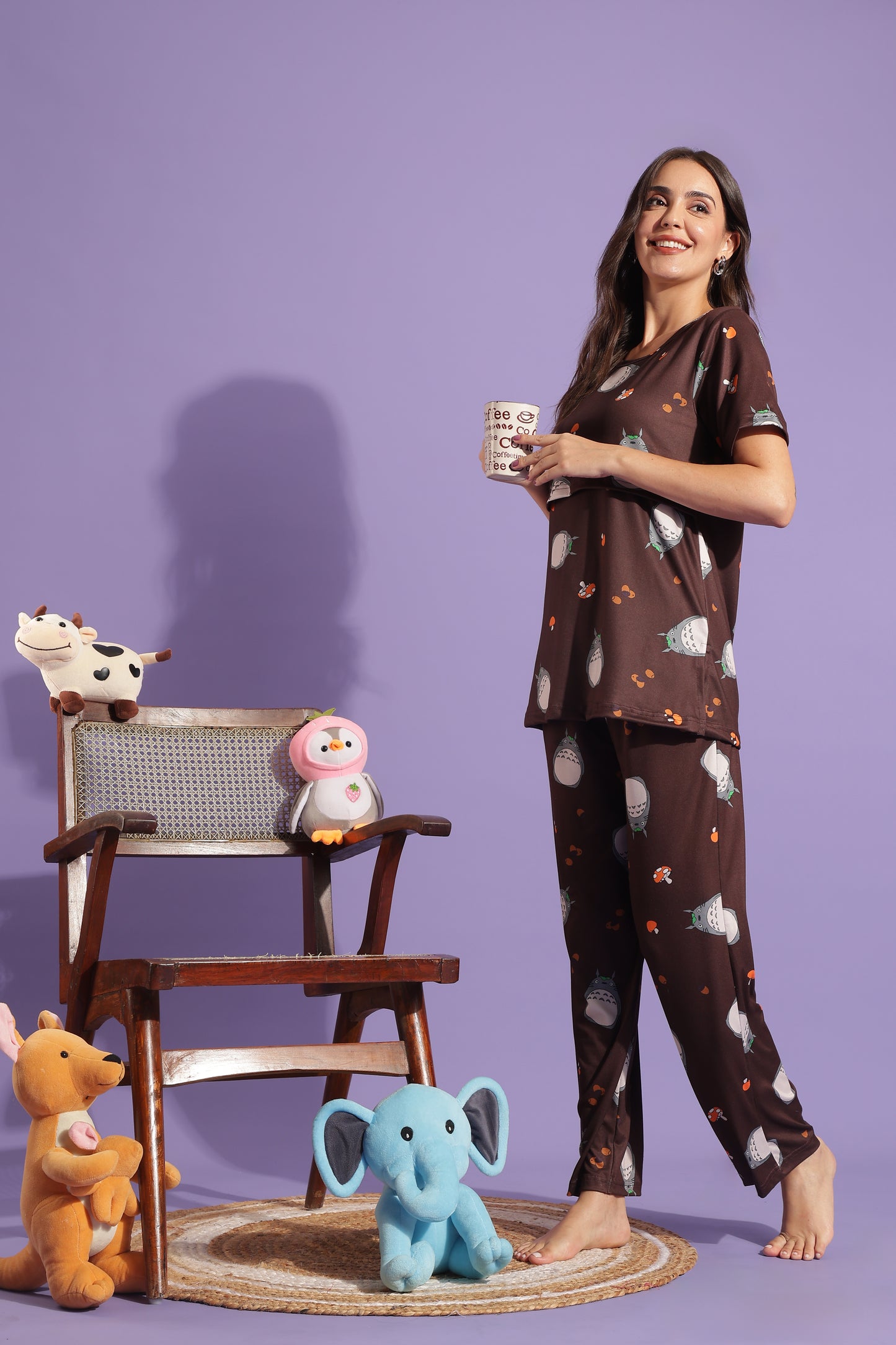 MATERNITY COORDS | ZIPLESS T-SHIRT WITH PANTS |SPUN |INTRODUCTORY PRICE | MAMA'S COCOA WHIMSY