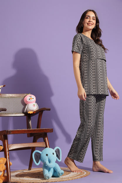 MATERNITY COORDS | ZIPLESS T-SHIRT WITH PANTS |SPUN |INTRODUCTORY PRICE | ETHNORA