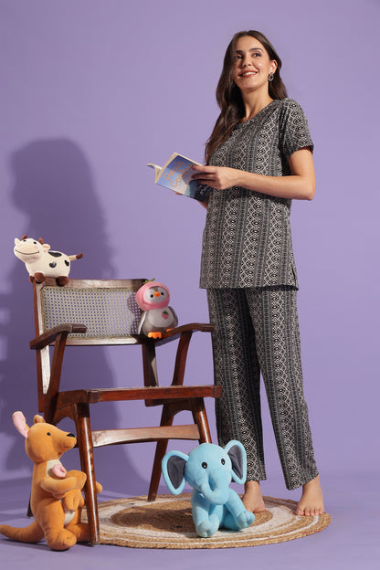 MATERNITY COORDS | ZIPLESS T-SHIRT WITH PANTS |SPUN |INTRODUCTORY PRICE | ETHNORA