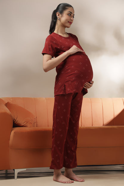 MATERNITY COORDS | ZIPLESS T-SHIRT WITH PANTS |SPUN |INTRODUCTORY PRICE | CHEER CHARM