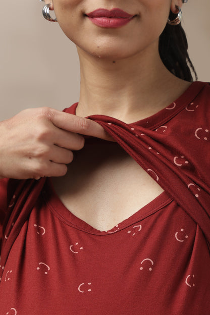 MATERNITY COORDS | ZIPLESS T-SHIRT WITH PANTS |SPUN |INTRODUCTORY PRICE | CHEER CHARM