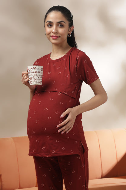 MATERNITY COORDS | ZIPLESS T-SHIRT WITH PANTS |SPUN |INTRODUCTORY PRICE | CHEER CHARM