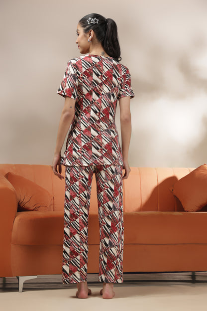 MATERNITY COORDS | ZIPLESS T-SHIRT WITH PANTS | SPUN | INTRODUCTORY PRICE | MOSAIC ROSE