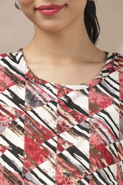 MATERNITY COORDS | ZIPLESS T-SHIRT WITH PANTS | SPUN | INTRODUCTORY PRICE | MOSAIC ROSE