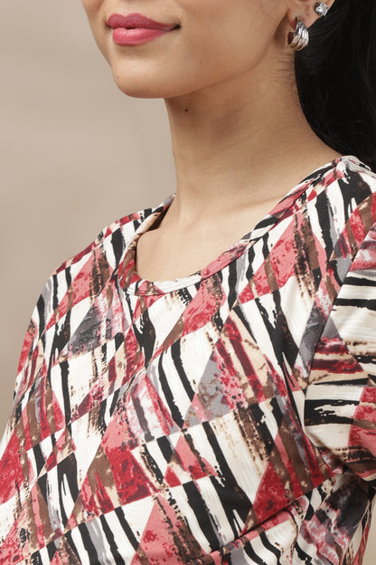 MATERNITY COORDS | ZIPLESS T-SHIRT WITH PANTS | SPUN | INTRODUCTORY PRICE | MOSAIC ROSE