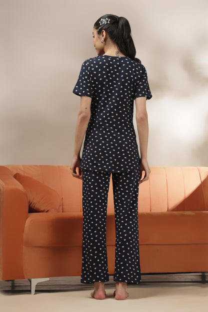 MATERNITY COORDS | ZIPLESS T-SHIRT WITH PANTS |SPUN |INTRODUCTORY PRICE | DREAMY NAVY