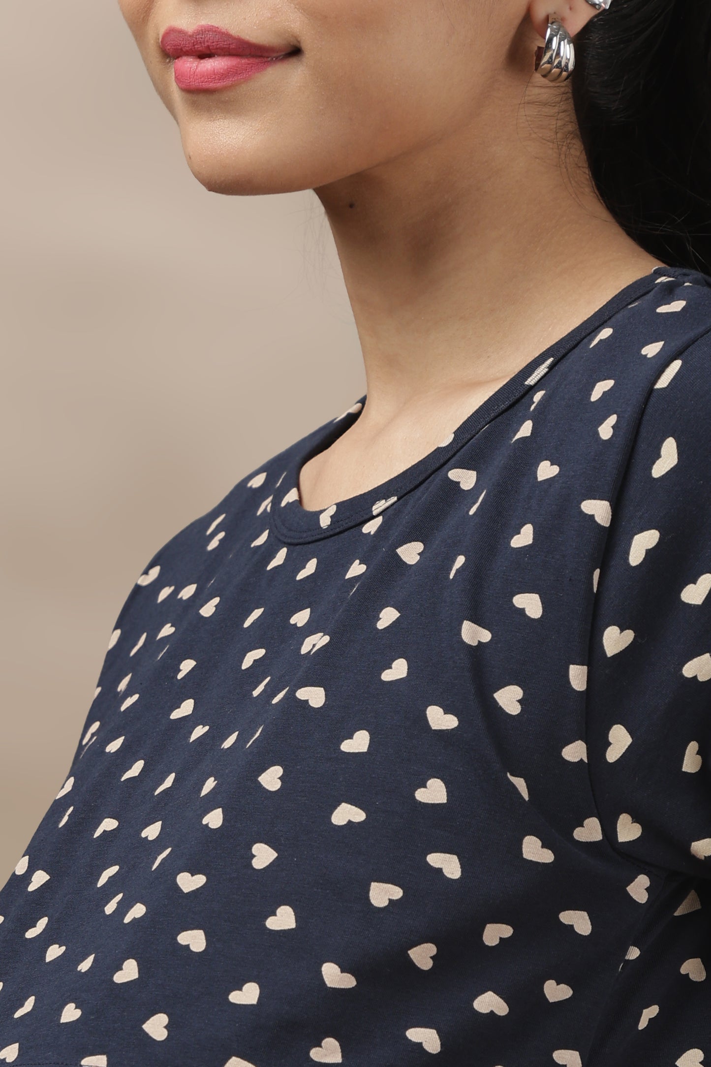 MATERNITY COORDS | ZIPLESS T-SHIRT WITH PANTS |SPUN |INTRODUCTORY PRICE | DREAMY NAVY
