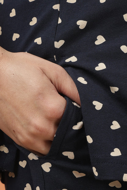 MATERNITY COORDS | ZIPLESS T-SHIRT WITH PANTS |SPUN |INTRODUCTORY PRICE | DREAMY NAVY