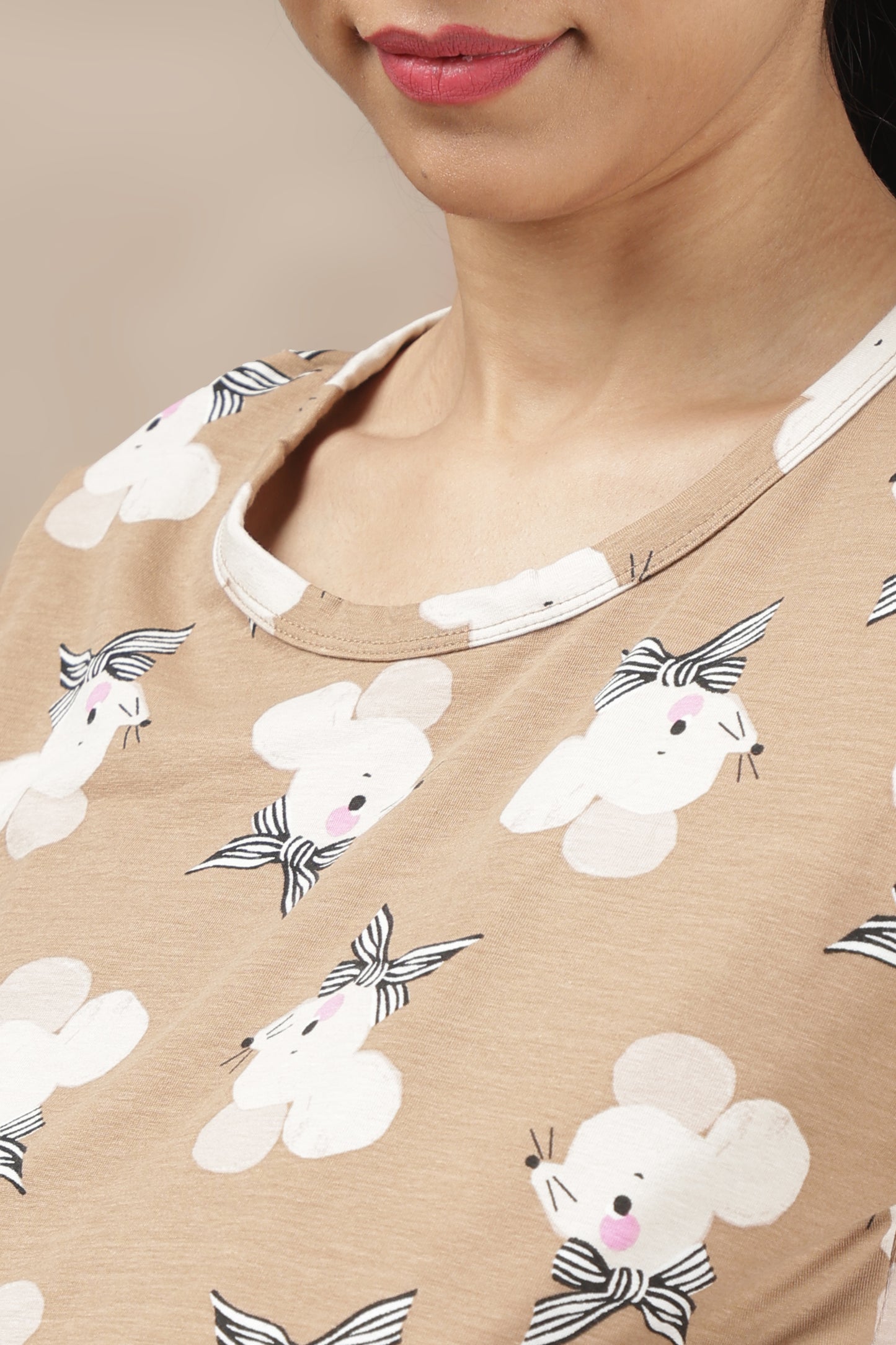 MATERNITY COORDS | ZIPLESS T-SHIRT WITH PANTS |SPUN |INTRODUCTORY PRICE | BUTTERCREAM POISE