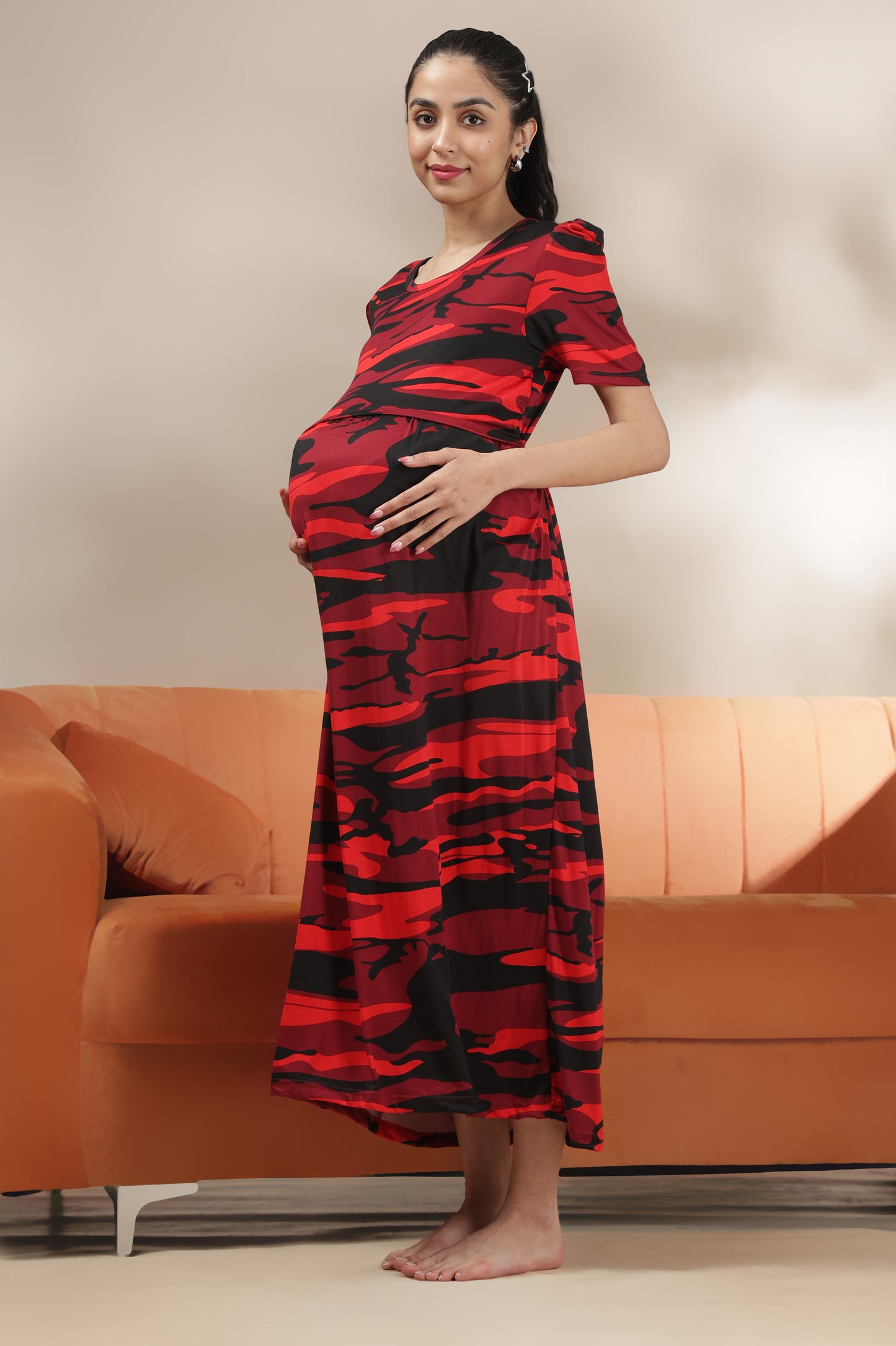 ZIPLESS MATERNITY WEAR | PUFFSLEEVE | SPUN | BOLD HARMONY