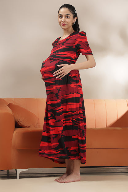 ZIPLESS MATERNITY WEAR | PUFFSLEEVE | SPUN | BOLD HARMONY