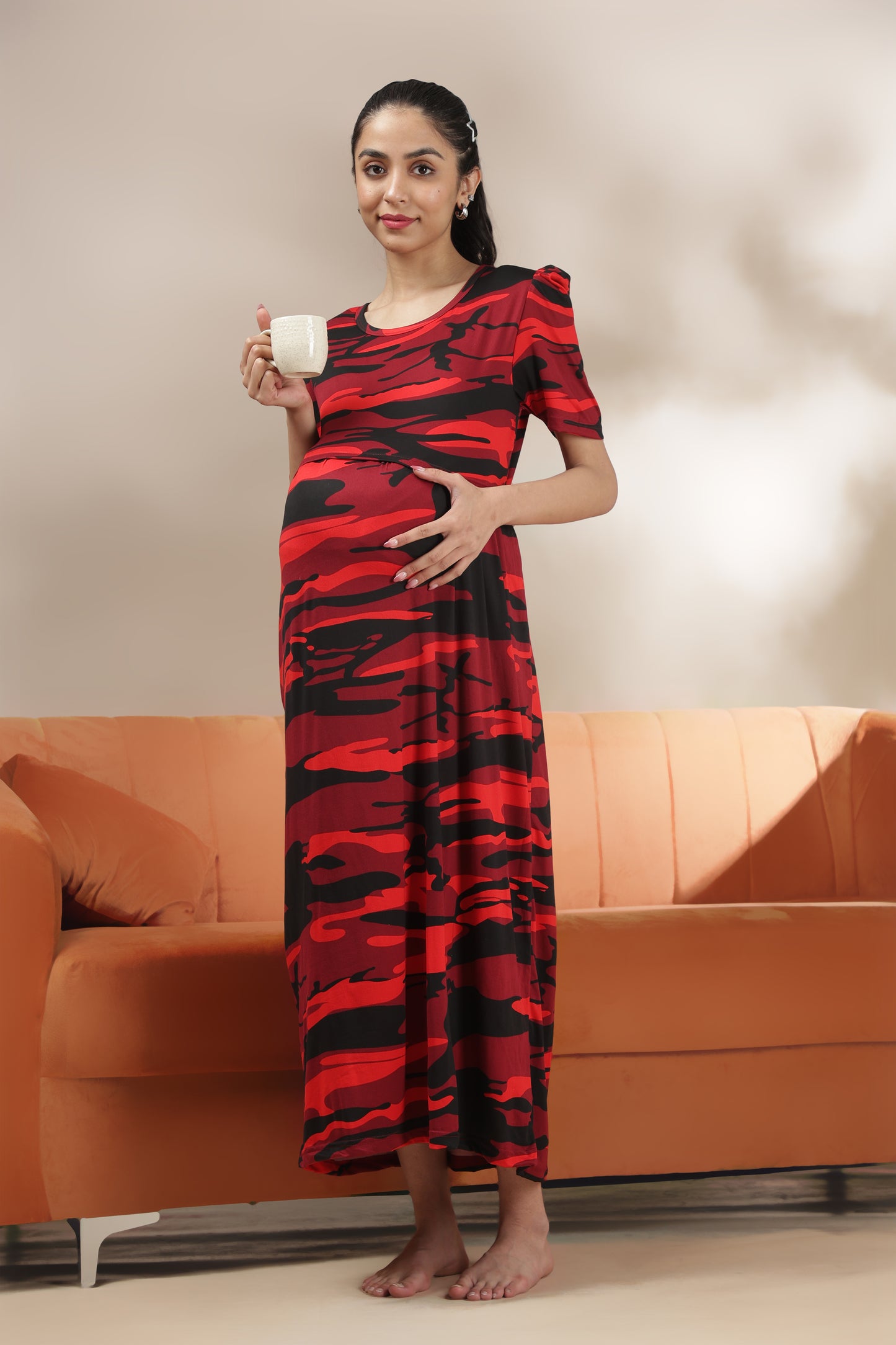 ZIPLESS MATERNITY WEAR | PUFFSLEEVE | SPUN | BOLD HARMONY