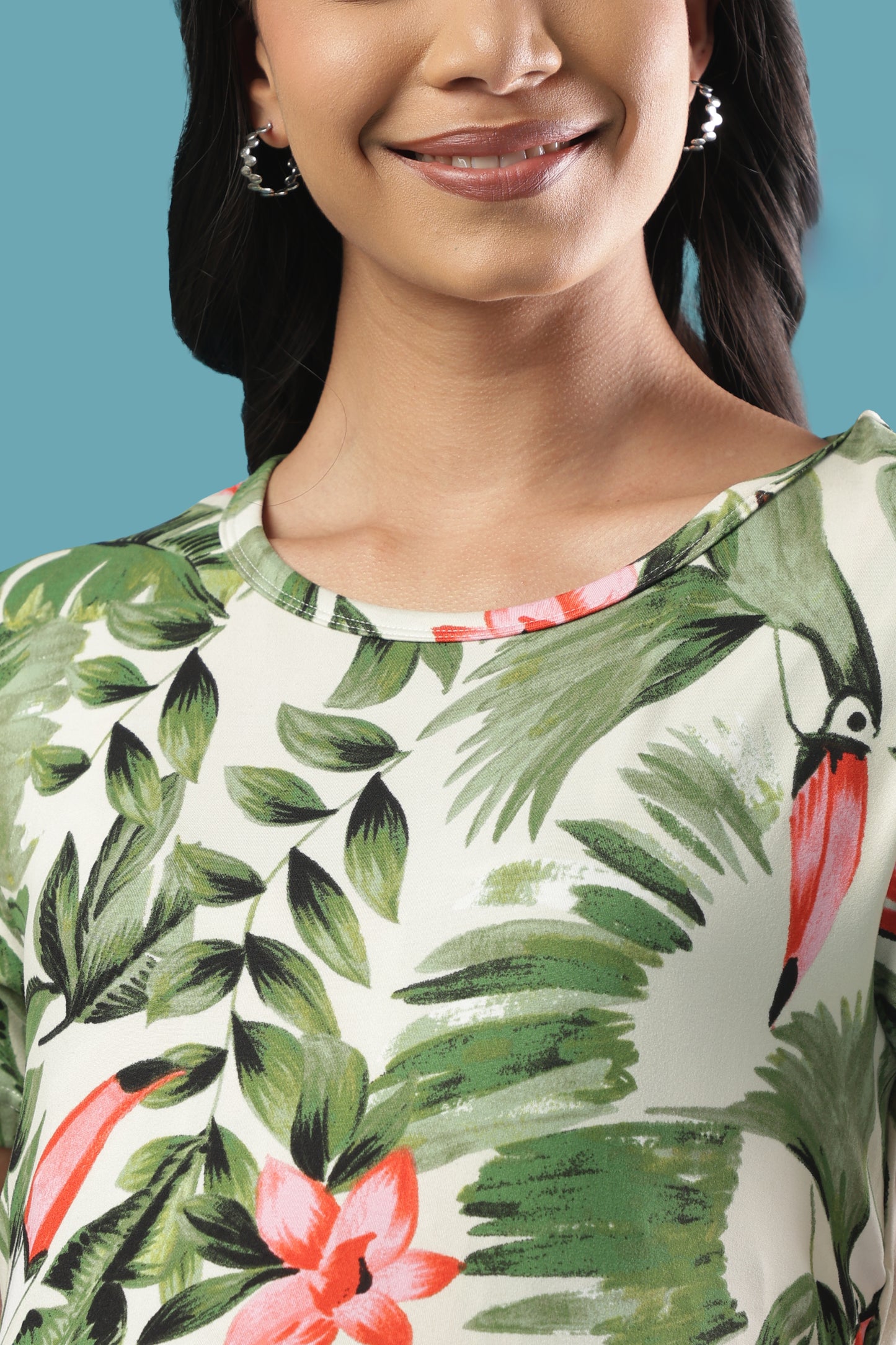 ZIPLESS MATERNITY WEAR | SHORTSLEEVE | SPUN | CORAL BLOOM