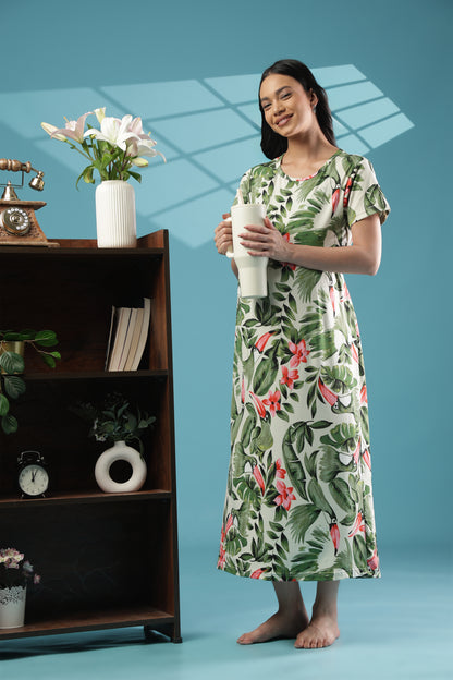 ZIPLESS MATERNITY WEAR | SHORTSLEEVE | SPUN | CORAL BLOOM